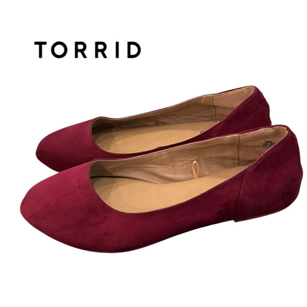 Torrid Women's Burgundy Ballet Flats 8 8W